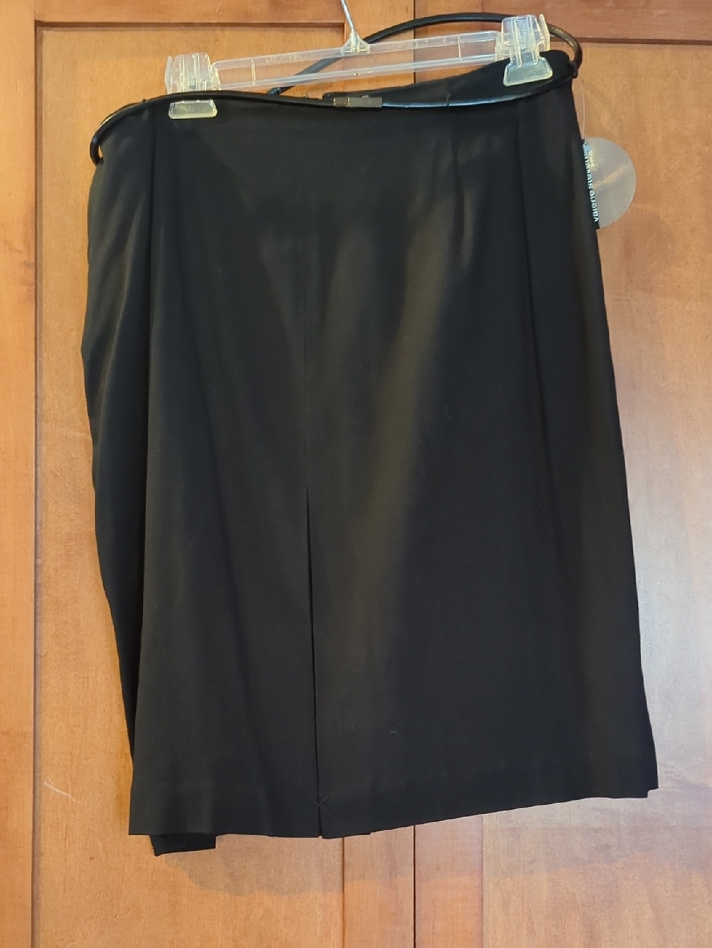 New Valerie Stevens Black Pencil Skirt Petite 14P